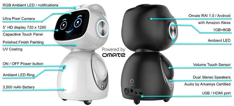 Домашний помощник Alexa от Amazon воплотился в милом умном роботе Yumi